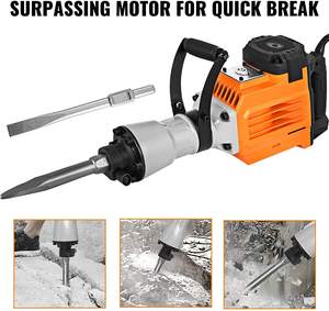 中国制造商强力1500W 45J动力锤2pcs 95A凿子电动拆除动力锤破碎锤锤钻 - Product Image 3