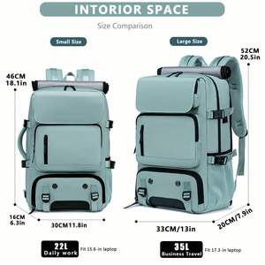 3 in 1 Multifunctional Unisex Travel Laptop <b>Backpack</b> Waterproof Anti-Theft with USB Zipper Closure - Product Image 2