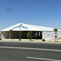 Tente extérieure de luxe de haute qualité 20x30m avec structure en aluminium blanc, imperméable et ignifuge, pour mariages, fêtes, événements et cérémonies
