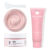 Gezicht Producten Huidverzorging Natuurlijke Organische Rozenblaadjes Whitening Exfoliërende Rose Modder Gezichtsmasker Roze Klei Masker