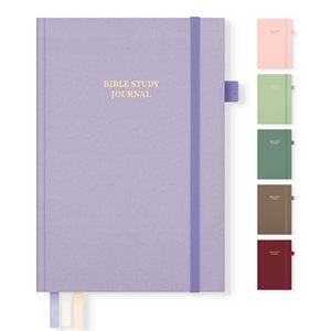 Journal d'étude biblique « Aimez Dieu avec passion » – Couverture rigide en tissu bleu, versets personnalisés, cadeau idéal, journal biblique en lin - Product Image 1