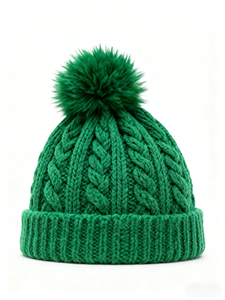 Factory Price Custom Logo Women's Plush Acrylic Winter Beanie with Pom Pom Baggy Design <strong>Head</strong> <strong>Warmer</strong> for Adults - Product Image 4