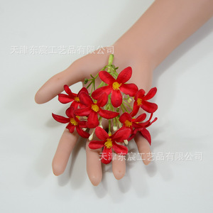 ดอกลิลลี่คริสตัลประดิษฐ์จาก Dongchen Crafts ขนาดกลีบดอก 4.5 ซม. สีขาวนม ชมพู แดง ม่วง แต่งขอบสีม่วง สำหรับตกแต่งงานแต่งงานและบ้าน - Product Image 2