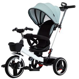 <span class=keywords><strong>Triciclo</strong></span> Infantil con Paraguas, Marco de Acero, 4 en 1, Asiento Giratorio de <span class=keywords><strong>360</strong></span> <span class=keywords><strong>Grados</strong></span>, <span class=keywords><strong>Triciclo</strong></span> para Bebés y Niños Pequeños con Barra de Empuje - Product Image 3