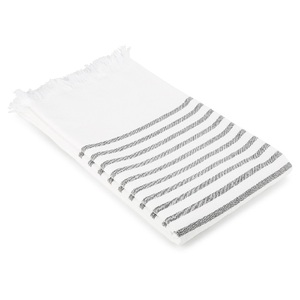 Oem 500g 100% Organic Gots Certificate Serviettes de bain rayées grande taille Jacquard Logo de haute qualité Impression par sublimation - Product Image 3