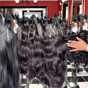 Extensions de cheveux Remy 100% non traités, double trame, bouclés, provenant d'Inde, de Vietnam et de Birmanie, lots de mèches, provenant d'un seul donneur, double tirage aux pointes - Product Image 2