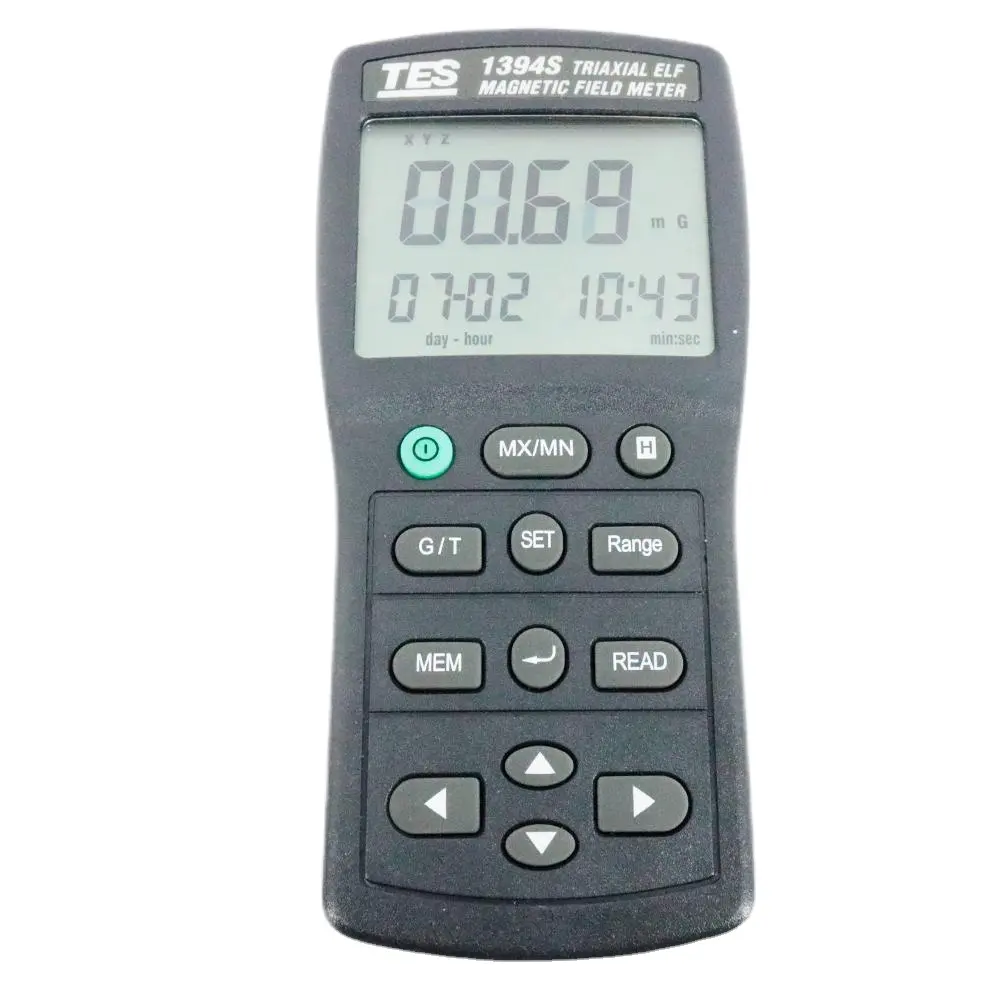 TES-1394S 디지털 EMF 테스터 RS-232 3 축 전기 자기장 방사선 테스터