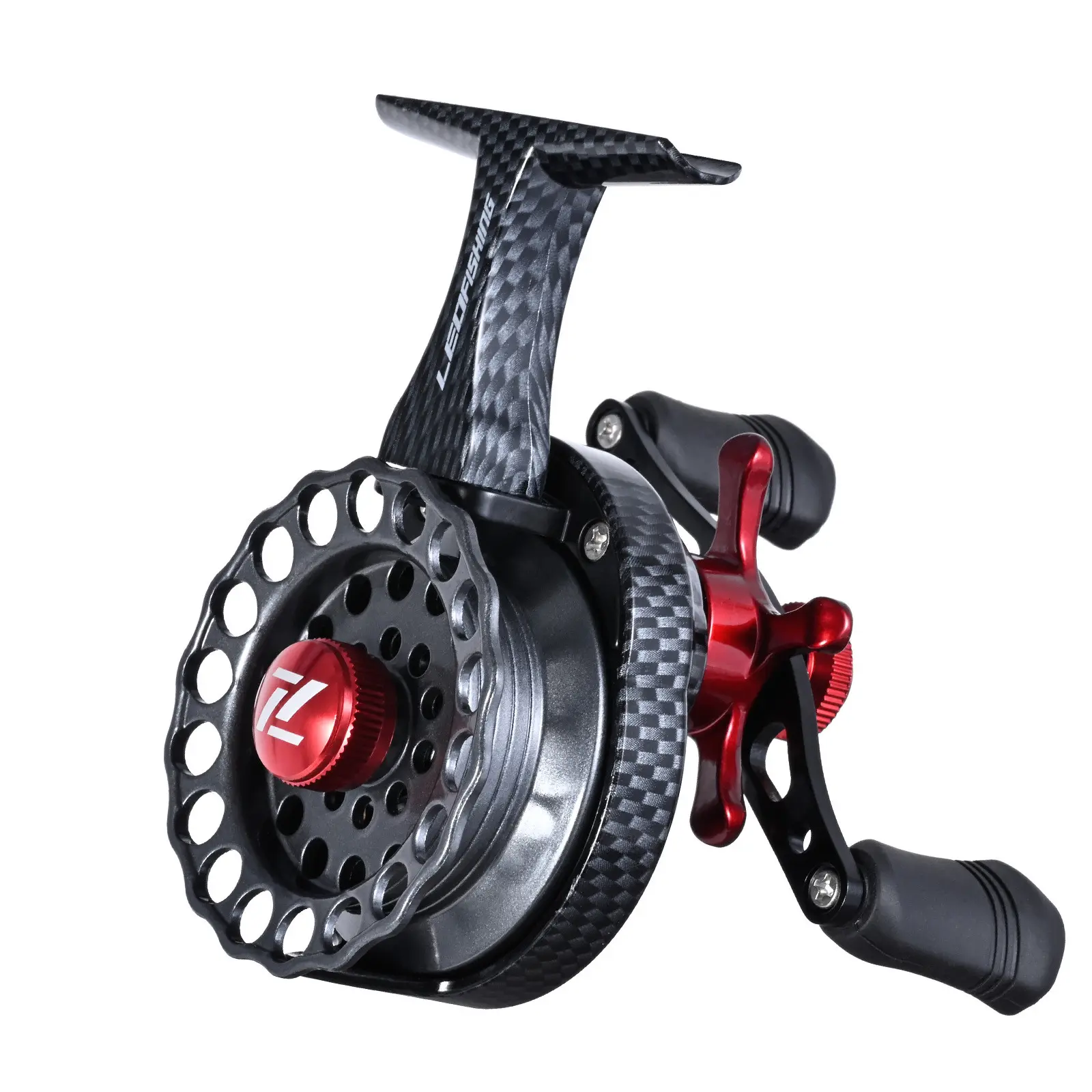 FTC High Foot Raft Wheel Carbon Front Reel Ice Fishing Wheel 4+1BB 3.5:1 Metal Handle Strong Fish Reel