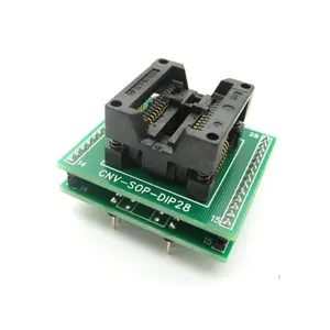 CNV-SOP-DIP28 adaptadora de cuerpo ancho SMD SOP-16, enchufe de conversión con chip de prueba, toma de quemar IC