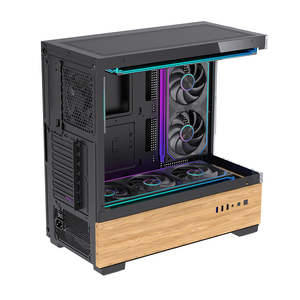 Lovinglcool thiết kế mới trường hợp máy tính đầy đủ tháp <span class=keywords><strong>ATX</strong></span>/Micro AXT/<span class=keywords><strong>ITX</strong></span> gỗ chơi game PC trường hợp CPU tháp tủ - Product Image 2
