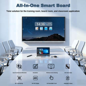 Tableau interactif professionnel de 75, 85, 86, 98 <span class=keywords><strong>et</strong></span> 100 pouces <span class=keywords><strong>avec</strong></span> <span class=keywords><strong>caméra</strong></span> de conférence pour salle de réunion, tableau blanc interactif intelligent - Product Image 2