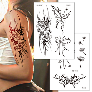 Autocollants de <span class=keywords><strong>tatouage</strong></span> de <span class=keywords><strong>bras</strong></span> pour hommes chauds tatouages temporaires réalistes d'avant-<span class=keywords><strong>bras</strong></span> imperméables semi-permanents - Product Image 5