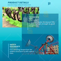 Manège à Pendule Géant 360° en Acier et Fibre de Verre pour Parc d'Attractions, Utilisation Extérieure/Intérieure, Haute Sécurité, Idéal pour Centres Commerciaux