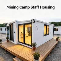 Dormitorio Modular Expandible de Doble Ala de 20 pies con Certificación SAA para Alojamiento de Personal de Minería y Campamentos Laborales para Inversiones en Proyectos