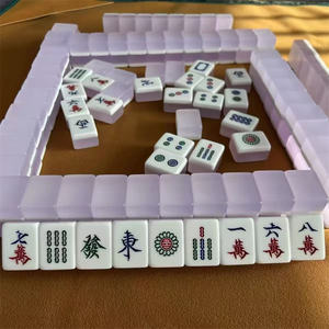 Haut niveau d'apparence maison roulé à la main Mahjong marque gelée violet haut de gamme cristal mignon acrylique Hong Kong Mahjong taille moyenne - Product Image 2