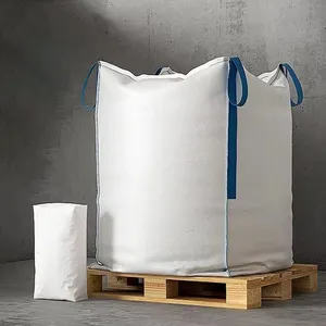 थोक 1.5 टन 2 टन एलडीपीई बड़े रेत बिगबैग बड़ा बैग 1500 किलोग्राम पीपी बल्क फाइब जंबो बैग बिक्री के लिए