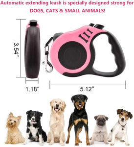 Correa retráctil automática de nailon personalizada para <span class=keywords><strong>perros</strong></span>, cuencos plegables y bolsa para caca, para <span class=keywords><strong>perros</strong></span> pequeños, medianos y grandes, para caminar y correr - Product Image 3