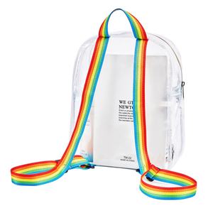 Hot Selling Cute Mini Transparent PVC <b>Clear</b> Bag Multi-Color Letter Pattern <b>Backpack</b> with Zipper Closure Internal Frame - Product Image 5