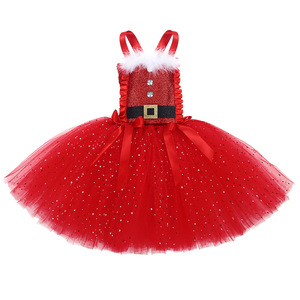 Disfraz de Navidad para Niñas, Vestido de Duende de Santa Claus con Diadema, 100% Poliéster, Inspirado en TV y Cine - Product Image 6