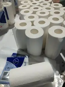 Papel toalha rolo de cozinha 2020 nova polpa, rolo de papel higiênico, toalha da cozinha sala 100% reciclar polpa, polpa de bambu 2
