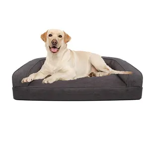 Manufacture Deluxe High Quality Memory Foam Soft Pet Sofa Orthopedic Dog Bed pet cushion
