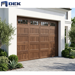Portes de garage sectionnelles automatiques électriques commerciales en alliage d'aluminium moderne, finition de surface étanche, vente en gros - Product Image 1