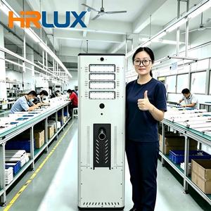 Professional Manufacturer Custom OEM 50W 60W All-in-one Solar Street Light IP66 Outdoor Rural Private Road Lamp