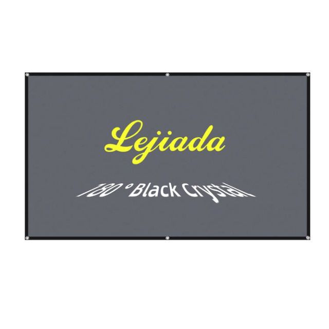 Black Diamond 180 Degree Alr Projector Screen Gray PET Gain with Spliceable Portable Black Crystal Projector Screen 150 Zoll