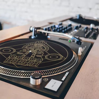 Tapis de protection en feutre pour disques vinyles, écologique, anti-poussière, antidérapant, imprimé sur mesure, pour platine vinyle vintage et installation DJ