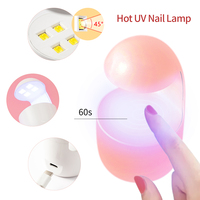 Certification GRS Vente à chaud Mini séchoir à ongles à Led portable avec lampe uv blanche et rose Mini lampe à ongles électrique 8W pour ongles