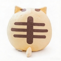 Peluche Kawaii Chat Grosse Rond Mochi, Poupée en Peluche Remplie de Coton PP, Adorable Ornement de Bureau, Cadeau d'Anniversaire