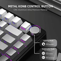 Clavier de jeu mécanique sans fil ATTACK SHARK X85 BT/2.4GHz/USB-C, touches PBT, clavier Gasket 75% RGB pour PC/MAC/Win
