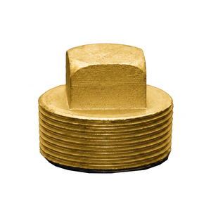 Brass Square Head Pipe Plug Fitting 1/2 Precision Tank Parts | PLUG 1-1/4" FORGED (Solid/Cored) Square Head Pipe Plug (AOL-02) - Product Image 1