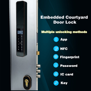 IP58 ngoài trời không thấm nước hợp kim kẽm tuya App điện sinh trắc học vân tay hoàn toàn tự động khóa cổng - Product Image 2