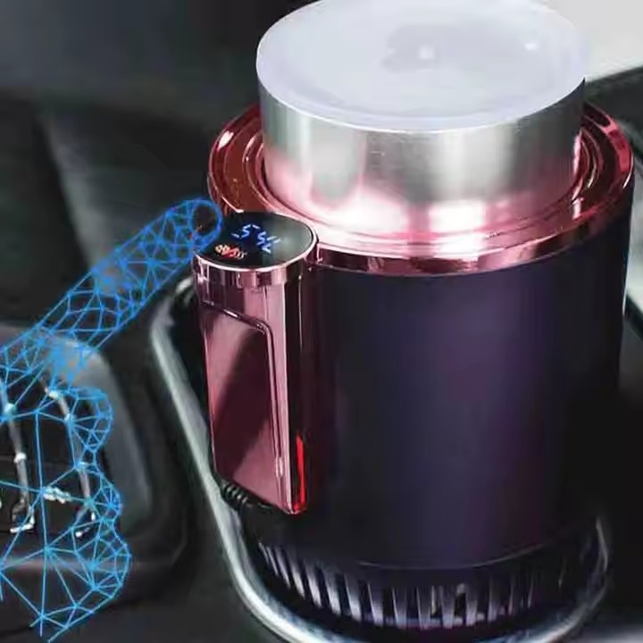 Travel Intelligence 12V Portable Mini Refrigerator Car Mug Heating Cup - Reliant Technology