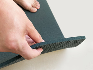 Tapis <span class=keywords><strong>de</strong></span> yoga écologique PER <span class=keywords><strong>de</strong></span> 5 mm, texture écorce, antidérapant, professionnel, pour studio, protection et amorti, esthétique et tonus uni - Product Image 5