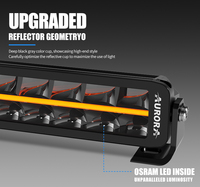 Aurora Nouvelle Conception Barre Lumineuse LED Offroad à Double Rangée pour Toit de Voiture, Type Sealed Beam
