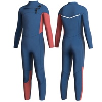 DIVESTAR Custom High Elasticity 2/3mm Neoprene Ukuran Besar Anti-Bakteri Resleting Dada Tahan Angin Hangat Tahan Air Limestone Surfing