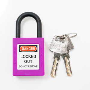 25mm 나일론 LOTO 잠금 패드락, 내구성, 절연 기능, 소형 전기 장치 및 경공업 절연 보호용 - Product Image 3