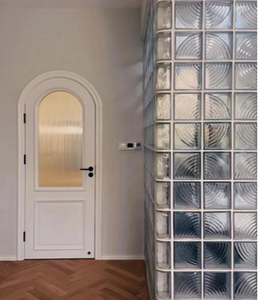 Mattoni in Vetro Contemporanei con Texture a Bolle, Blocchi Quadrati Trasparenti Satinati a Fusione a Caldo, Garanzia di 1 Anno per Decorazioni Bagno - Product Image 2