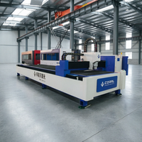 Machine de découpe laser à fibre industrielle CORAL CRL-4020A 3000W à plateforme unique, découpeuse de tôles métalliques CNC, prise en charge AI/PLT, refroidissement par eau