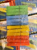 Lot de 24 pinces à linge en plastique multifonctionnelles, grandes, à ressort, pour maintenir et organiser – Nouveauté en gros de Chine