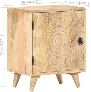 Table <span class=keywords><strong>de</strong></span> chevet <span class=keywords><strong>en</strong></span> bois <span class=keywords><strong>de</strong></span> manguier massif sculpté : Tables <span class=keywords><strong>de</strong></span> chevet rustiques <span class=keywords><strong>en</strong></span> bois pour chambre à coucher ou salon, meuble <span class=keywords><strong>de</strong></span> rangement sculpté - Product Image 2