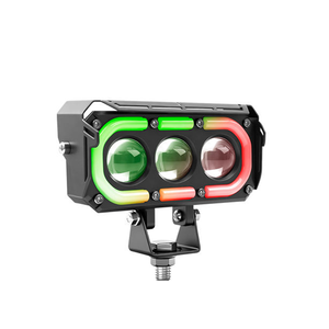 ไฟวงแหวน LED สีขาว เหลือง RGB สำหรับงานขายส่ง ไฟตัดหมอก 3 เลนส์ ไฟหน้าสำหรับมอเตอร์ไซค์ ATV รับประกัน 2 ปี - Product Image 1