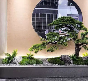 Künstliche Pflanze Tanne Podocarpus Großer Baum Simulation Yacca Bonsai Kiefer Topiary Landschaftsgestaltung Grünzeug für Innen- und Außendekoration - Product Image 5