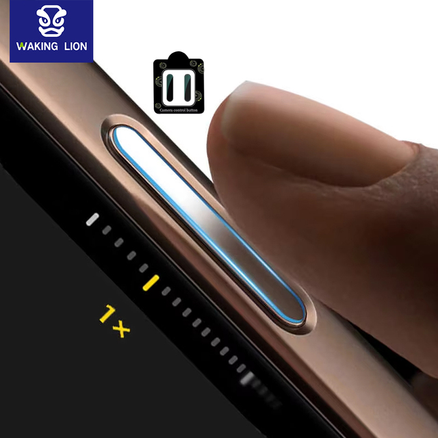 2-piece Set for Apple 16Pro Camera Button Glass Protective Sticker Multiple Colors for iPhone 17Pro Button Anti-scratch Stickers