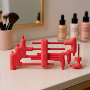 Ensemble d'éponges à maquillage 519 M 280HATXV, éponge en mousse rouge pour l'application et le mélange du maquillage du visage - Product Image 3