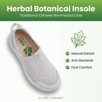 Chaussures de marche ultralégères pour femmes 160g, à enfiler, avec semelle intérieure de massage par acupression en maille, vente en gros, stock disponible en 48h, 4 couleurs