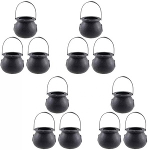 Mini hervidor <span class=keywords><strong>de</strong></span> dulces para Halloween, decoraciones <span class=keywords><strong>de</strong></span> fiesta, plástico, <span class=keywords><strong>bruja</strong></span> negra, 2022 - Product Image 4