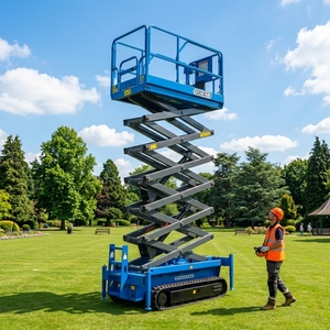 Plataformas elevadoras <span class=keywords><strong>de</strong></span> tijera eléctricas <span class=keywords><strong>de</strong></span> 6m, 8m, 10m, 12m, elevador <span class=keywords><strong>de</strong></span> tijera sobre orugas - Product Image 3